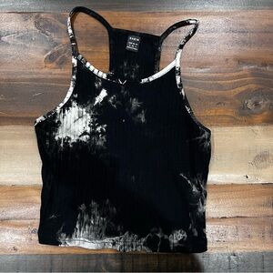 SHEIN crop black cream tank small